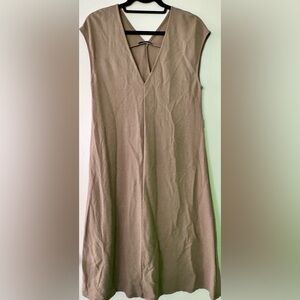 Zara khaki loose dress women’s size small